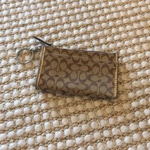 Coach keychain card/coin wallet